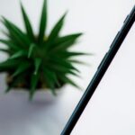 phone with an email inbox open