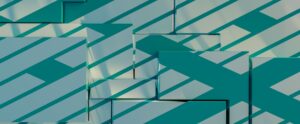 green abstract tiles